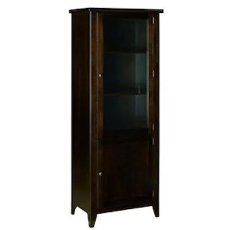 Right Side Entertainment Tower with 2 Shelves